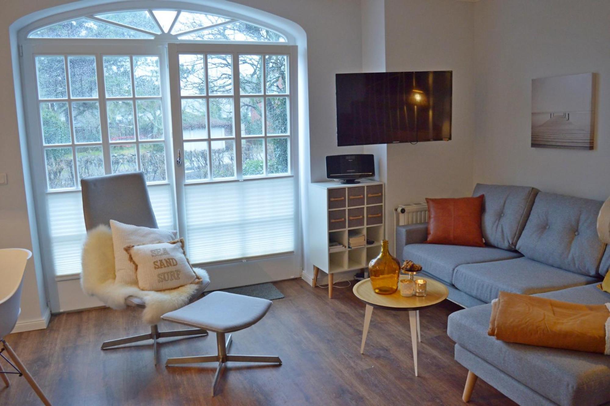 Morderne 3-Zimmerwohnung In Einer Hausscheibe Unter Reet Westerland Exteriör bild